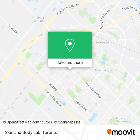 Skin and Body Lab map