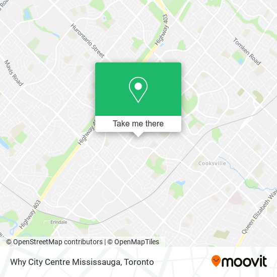 Why City Centre Mississauga map