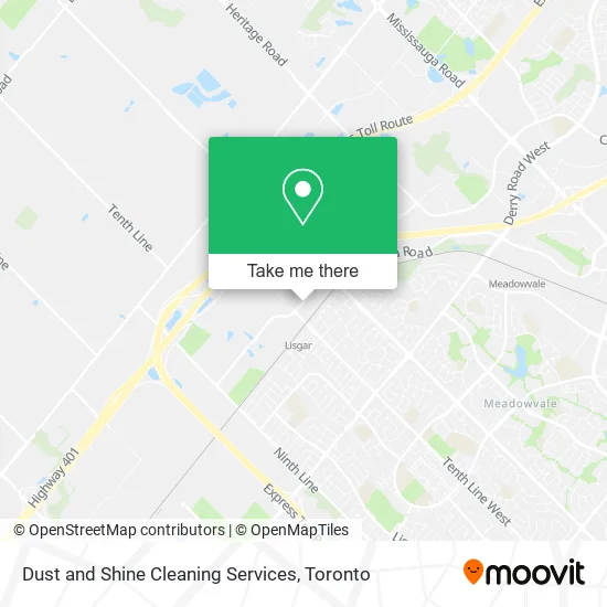 Dust and Shine Cleaning Services map