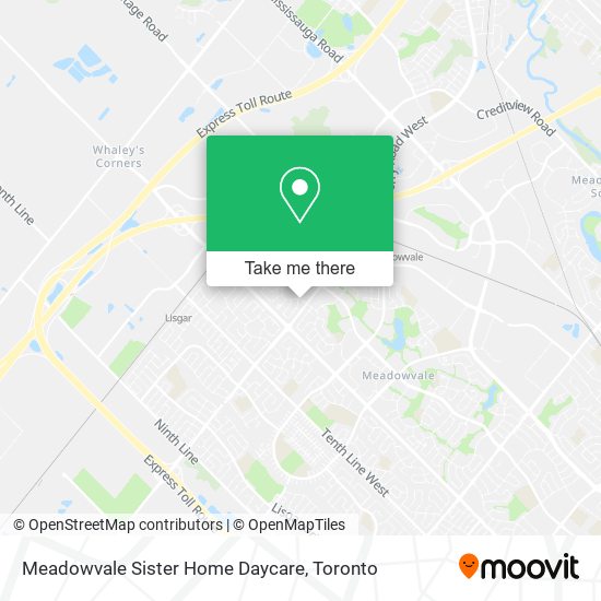 Meadowvale Sister Home Daycare map