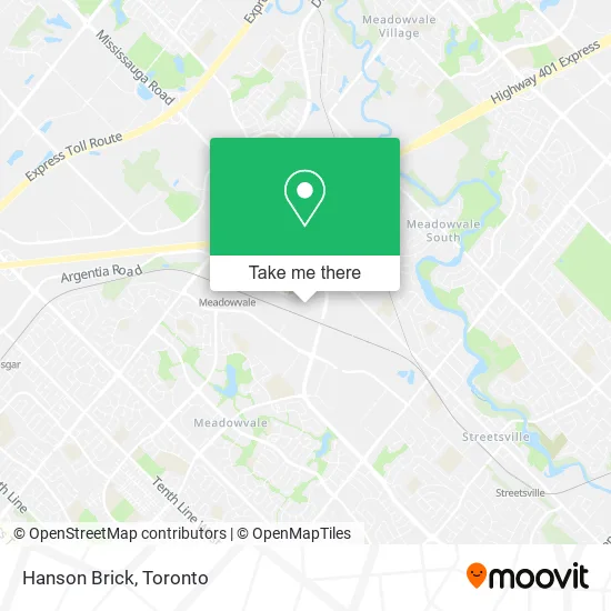 Hanson Brick map