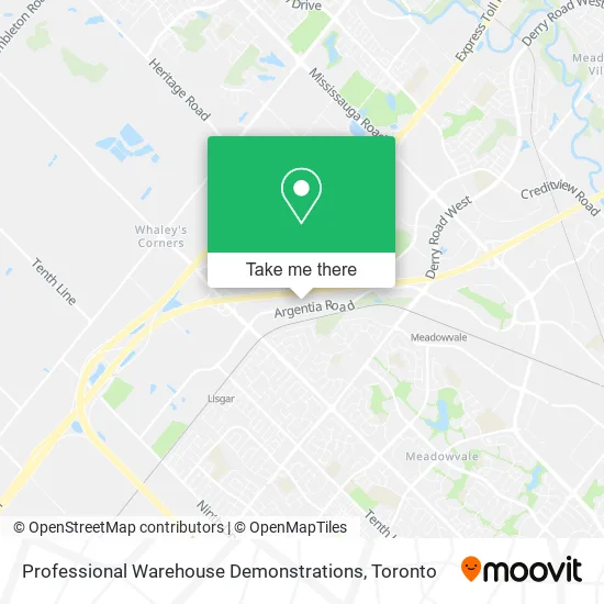 Professional Warehouse Demonstrations map