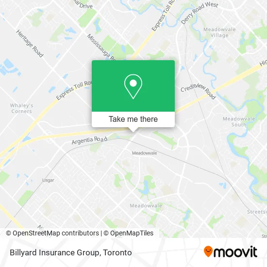 Billyard Insurance Group map