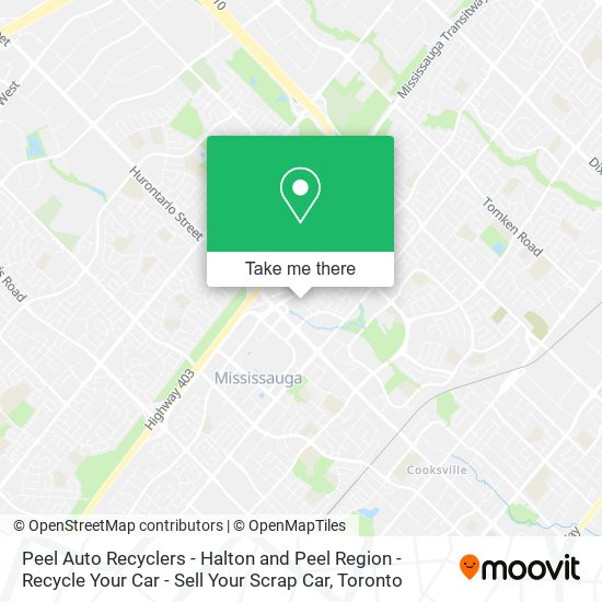 Peel Auto Recyclers - Halton and Peel Region - Recycle Your Car - Sell Your Scrap Car map
