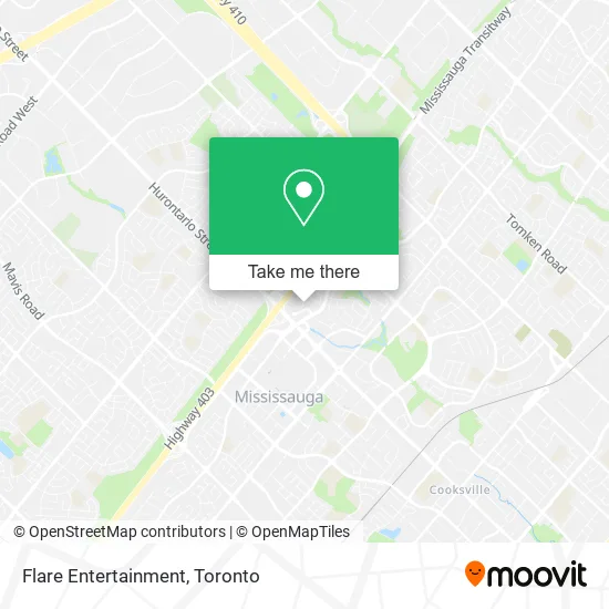 Flare Entertainment map
