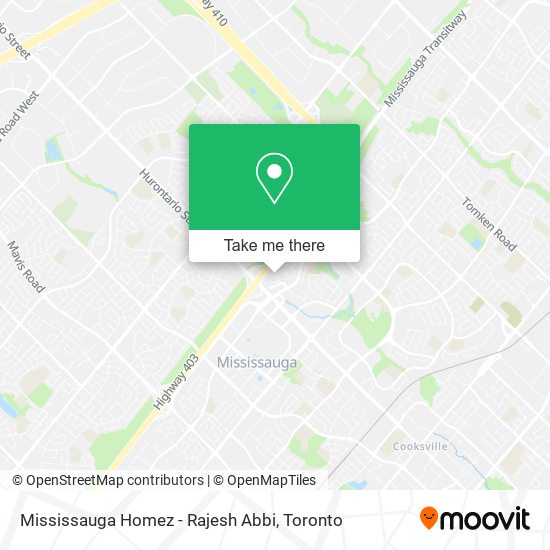 Mississauga Homez - Rajesh Abbi map