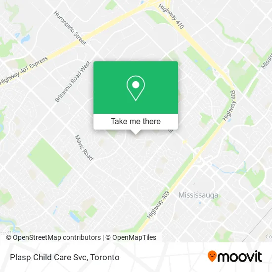 Plasp Child Care Svc map