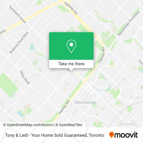 Tony & Ledi - Your Home Sold Guaranteed map