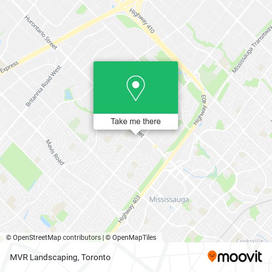 MVR Landscaping map