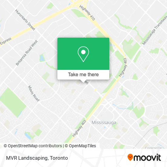 MVR Landscaping map