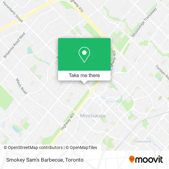 Smokey Sam's Barbecue map