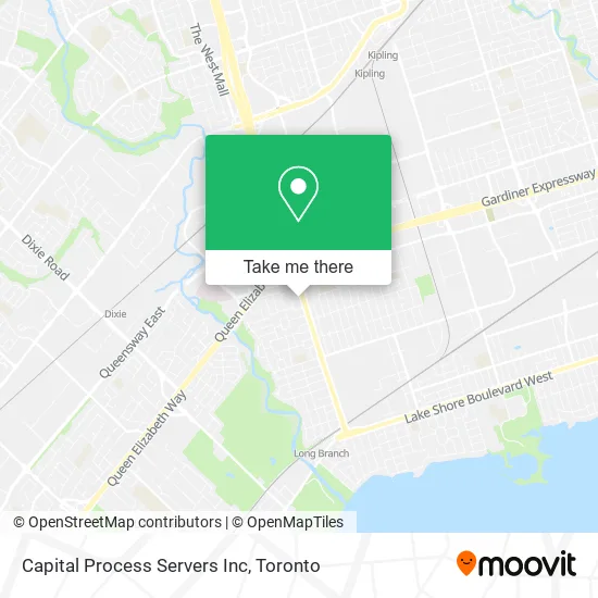 Capital Process Servers Inc map