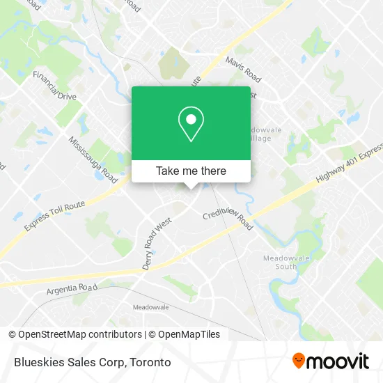 Blueskies Sales Corp map
