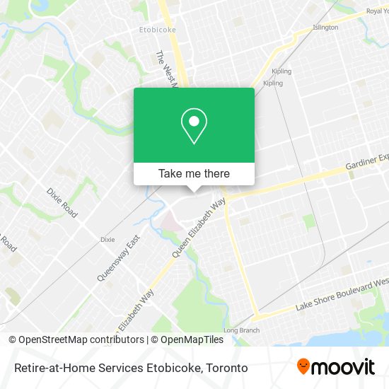 Retire-at-Home Services Etobicoke map