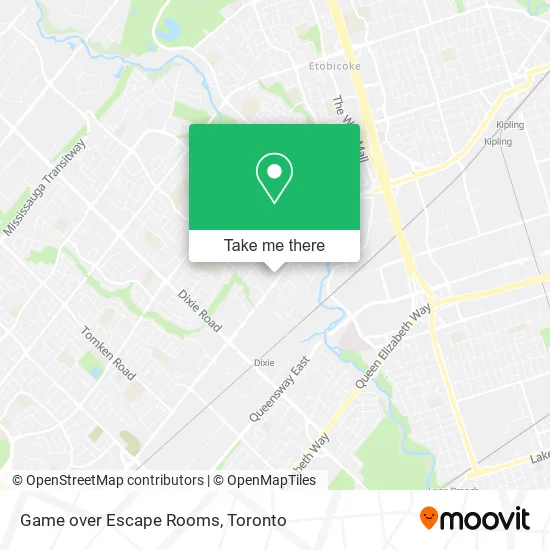 Game over Escape Rooms map