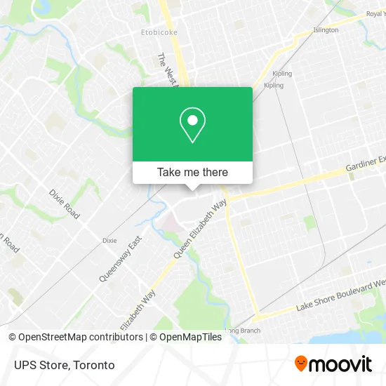 UPS Store map