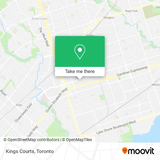 Kings Courts map
