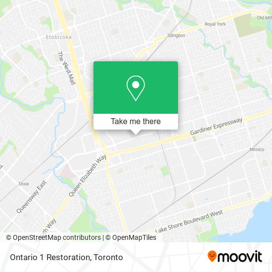 Ontario 1 Restoration map