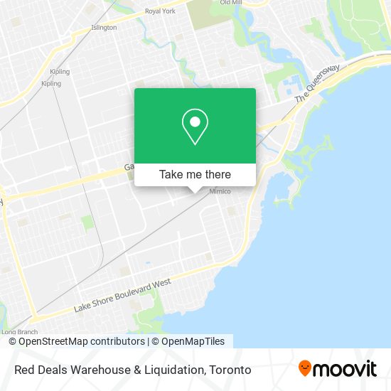 Red Deals Warehouse & Liquidation map