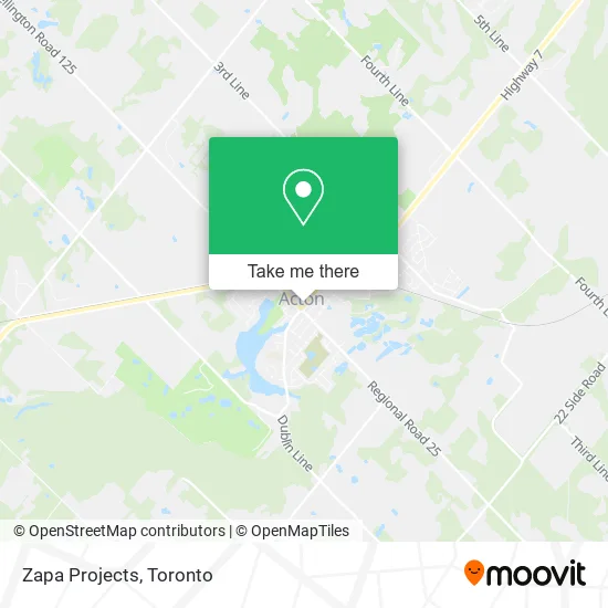 Zapa Projects map