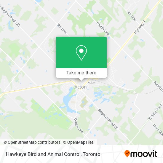 Hawkeye Bird and Animal Control map