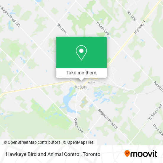 Hawkeye Bird and Animal Control map