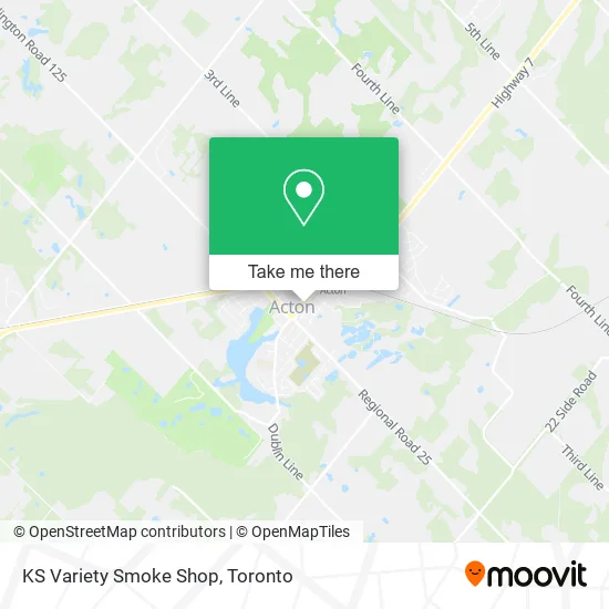 KS Variety Smoke Shop map