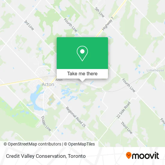 Credit Valley Conservation map
