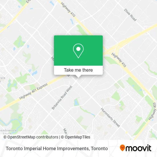 Toronto Imperial Home Improvements map