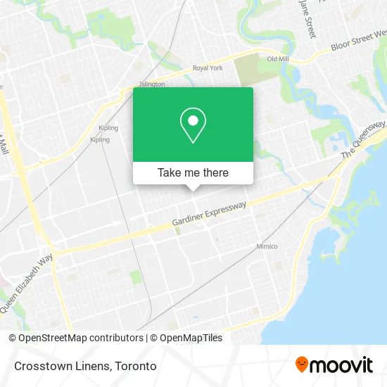 Crosstown Linens map