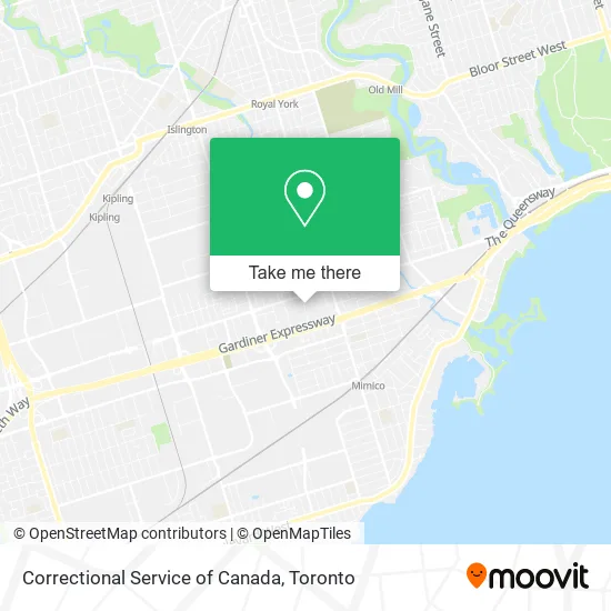 Correctional Service of Canada map