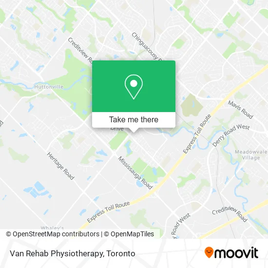 Van Rehab Physiotherapy map