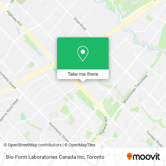 Bio-Form Laboratories Canada Inc map