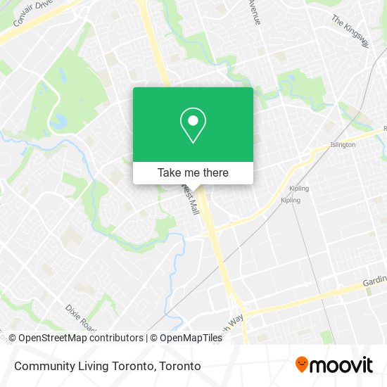 Community Living Toronto map