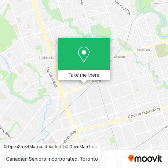 Canadian Seniors Incorporated map