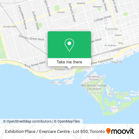 Exhibition Place / Enercare Centre - Lot 850 plan