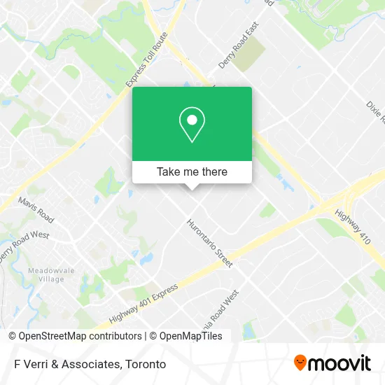 F Verri & Associates map
