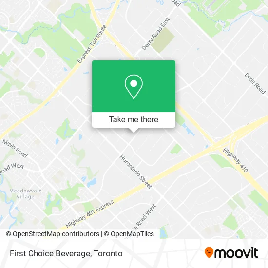 First Choice Beverage map