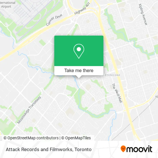 Attack Records and Filmworks map