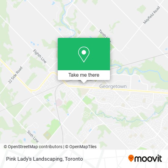 Pink Lady's Landscaping map