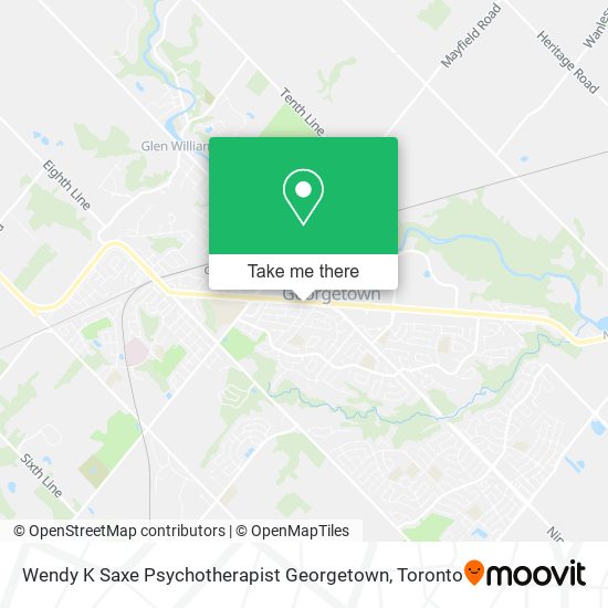 Wendy K Saxe Psychotherapist Georgetown map