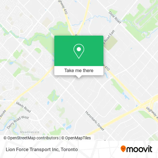 Lion Force Transport Inc map