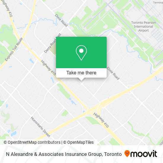 N Alexandre & Associates Insurance Group map