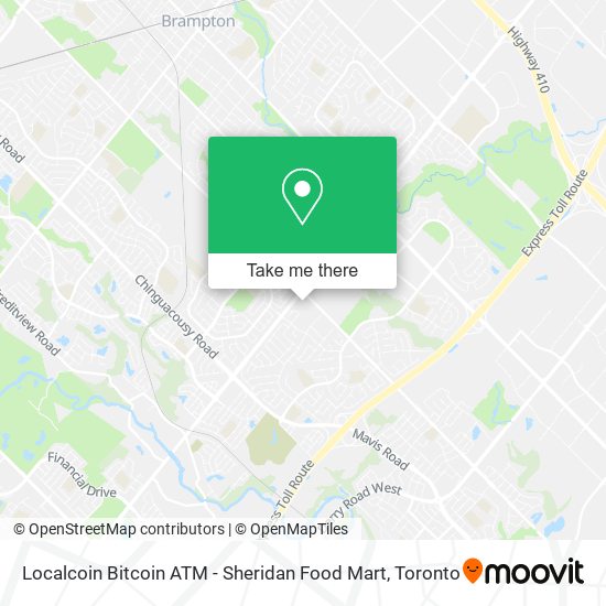Localcoin Bitcoin ATM - Sheridan Food Mart map