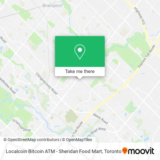 Localcoin Bitcoin ATM - Sheridan Food Mart map
