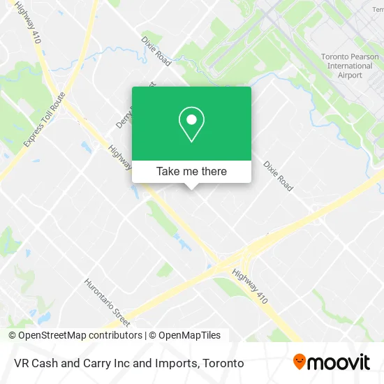 VR Cash and Carry Inc and Imports map