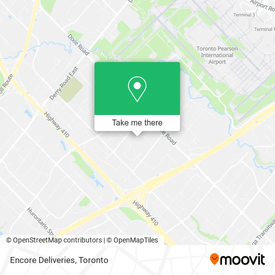 Encore Deliveries map