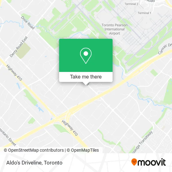 Aldo's Driveline map