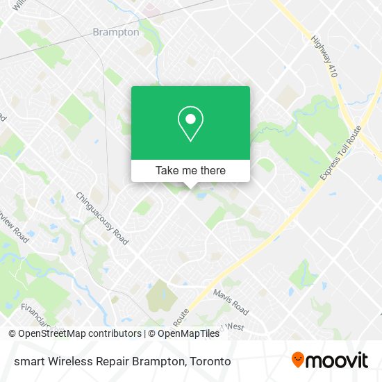 smart Wireless Repair Brampton map