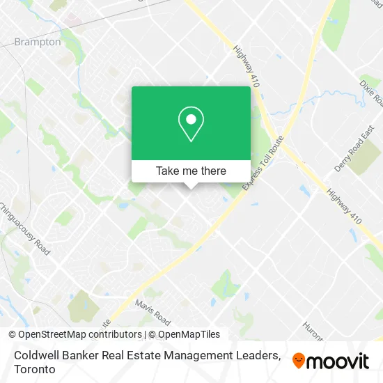 Coldwell Banker Real Estate Management Leaders map